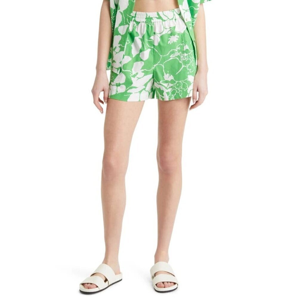 Rails Lotus Boxer Shorts in Green Medium Womens Floral